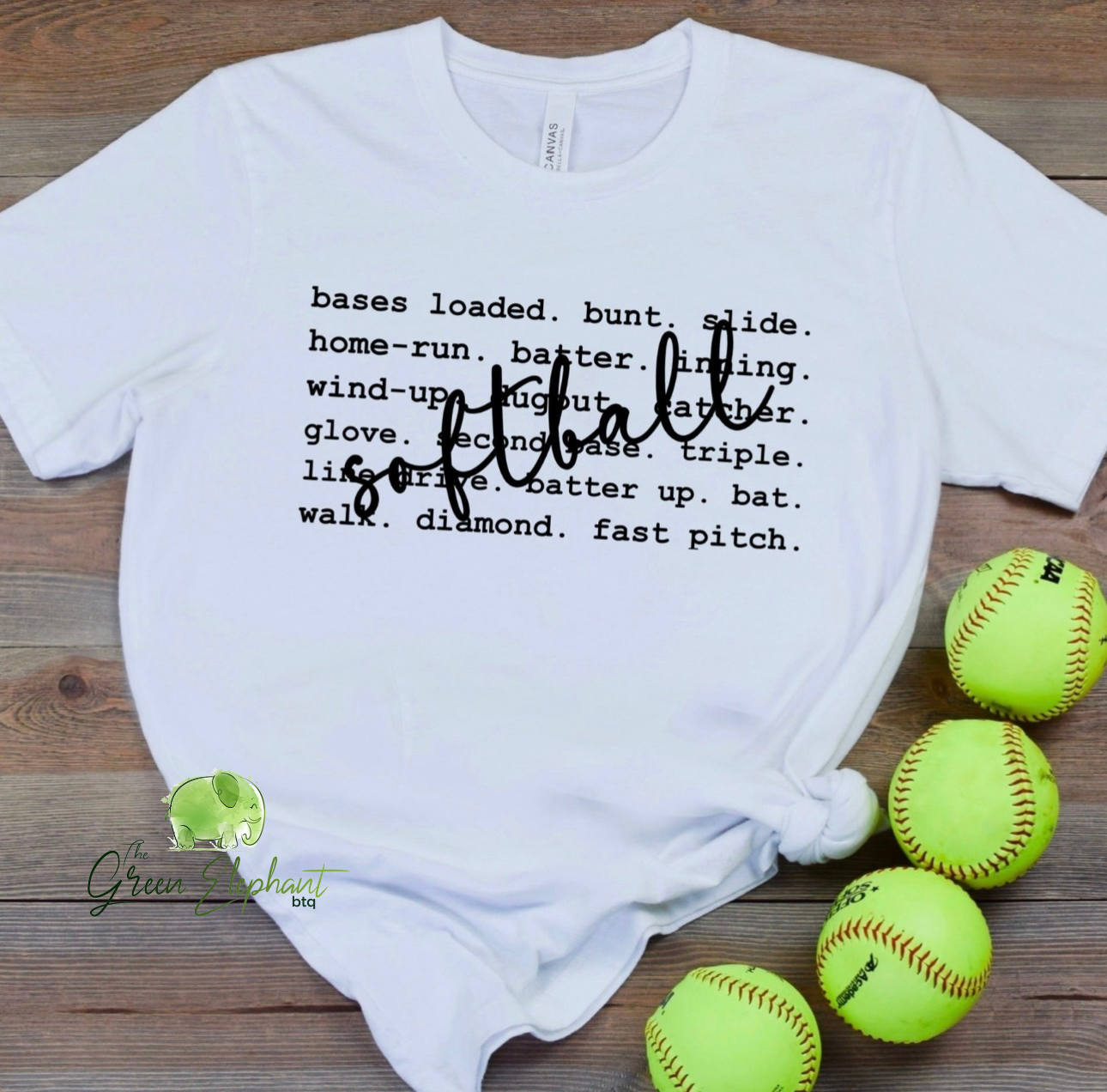 Softball words